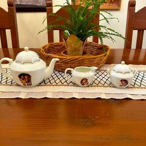 Three piece Hummel tea set from The Danbury Mint